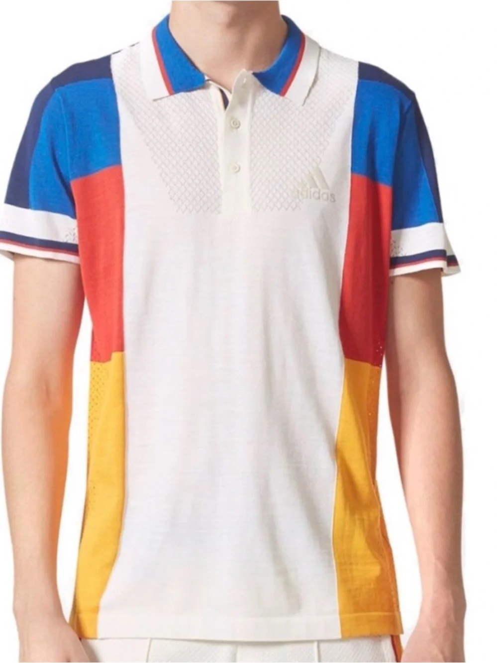 ADIDAS Pharrell Williams NY CB Colorblock Polo LTD men’s shirt sz M new with tag